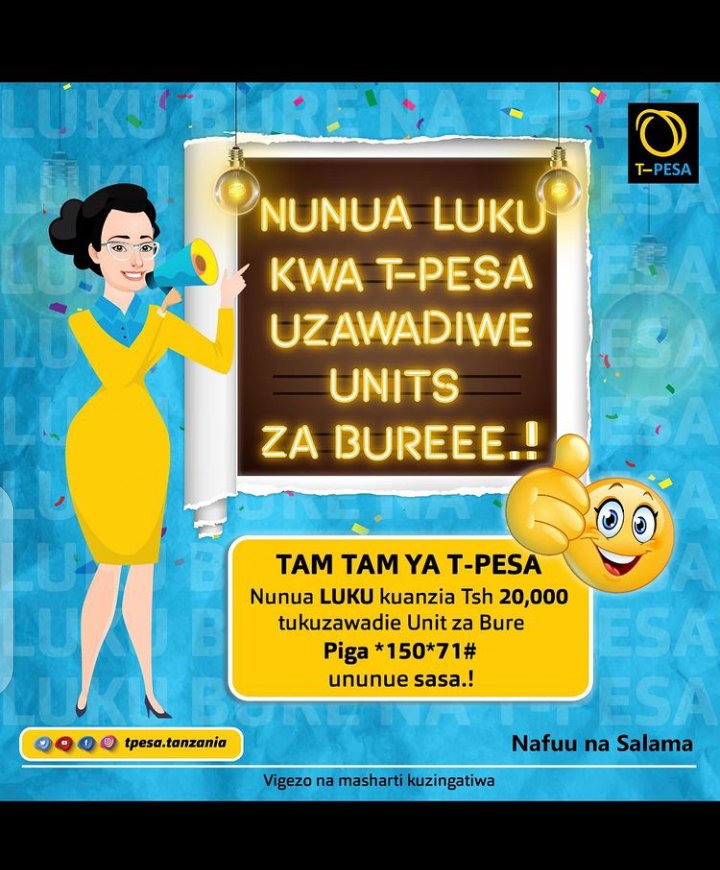 wazirik's tweet photo. Units za bure na #Tpesa @ttcl_pesa @TTCLCorporation https://t.co/RAqZGLtSKY