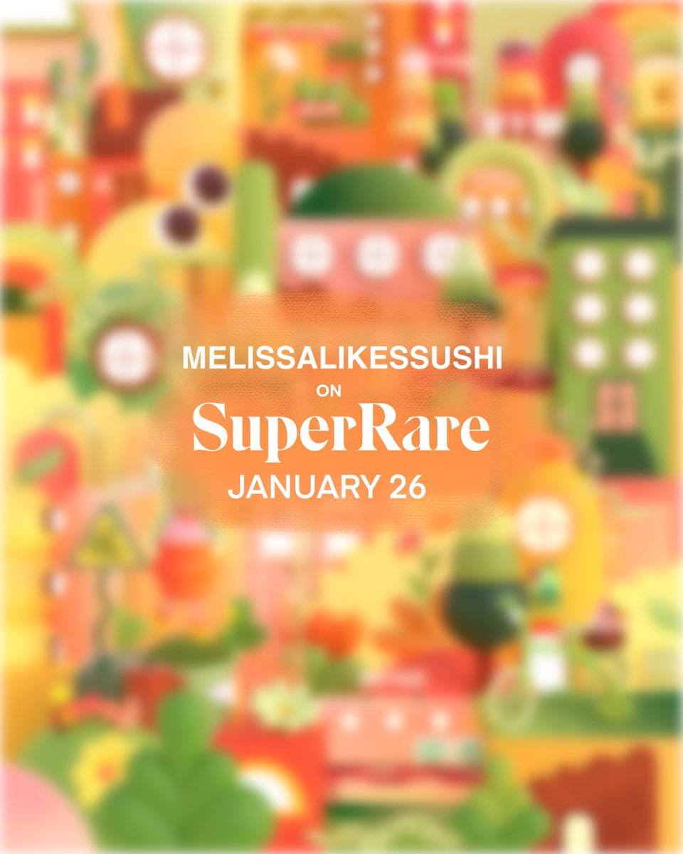 Melisslikesushi's tweet photo. After a bit of a hiatus from NFT's I am back this week! Another city project will be dropping on @SuperRare on Wednesday 💫 Lets goooo! https://t.co/4p5mFLvwFU