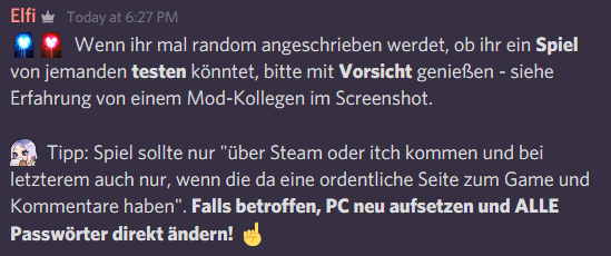 GronkhTV's tweet photo. Kleine Warnung an Discord-Nutzer! #GronkhTV /lyn https://t.co/8c8b4Vn7I4