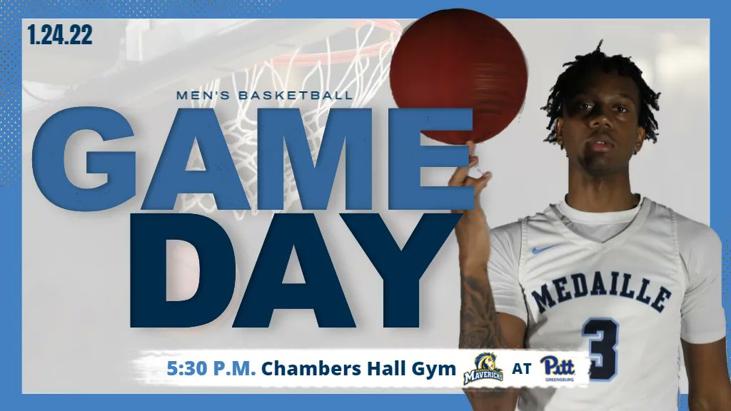 medaillemavs's tweet photo. Monday game day! Men's basketball will travel to Pitt-Greensburg for a 5:30 p.m. tip-off! Another AMCC matchup! @MedailleMBB
π: https://t.co/7NQMavhy1r
πΊ: https://t.co/JfMr0OtHar
#GoMavs | #HorsePower https://t.co/xvErfGWeRx