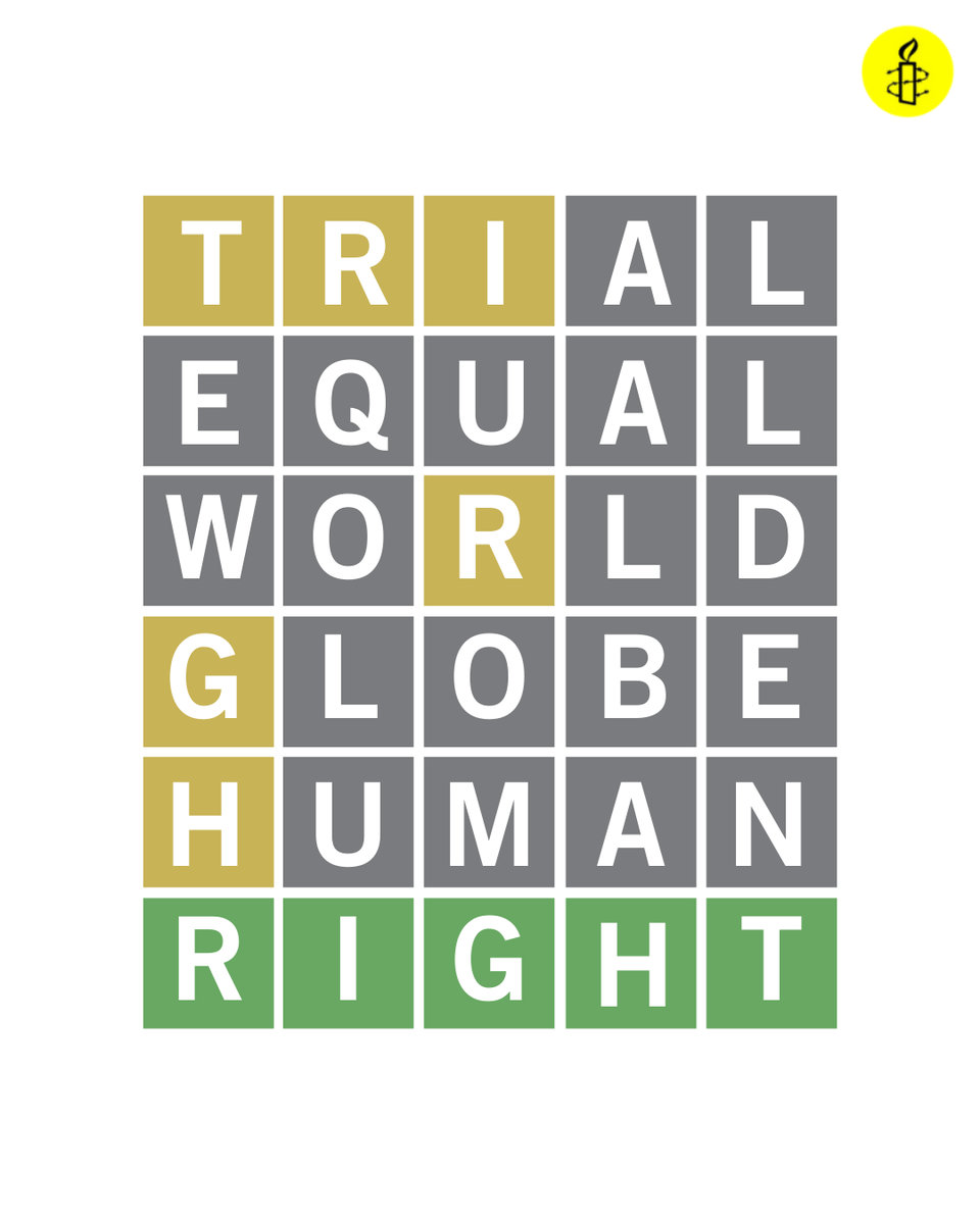 We always demand fair trial. We fight for equal rights, we work around the world for human rights ✊