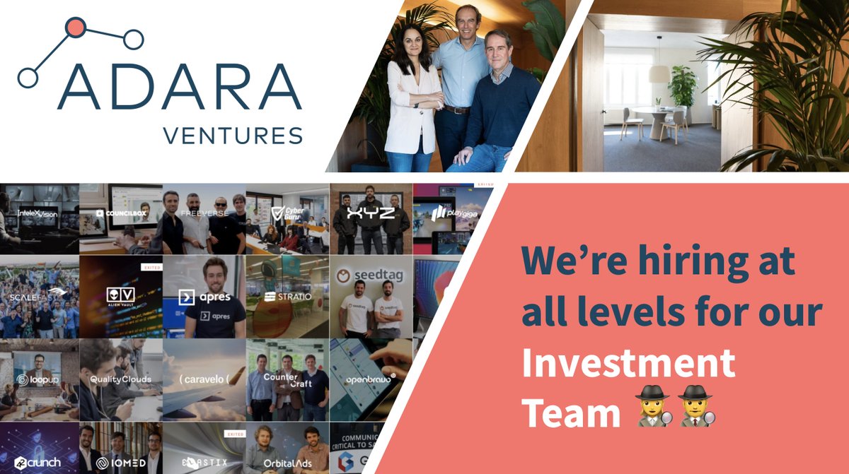 We're kicking off 2022 on the lookout for top talent to join our Investment Team, at all levels.

Come join us in Madrid 🇪🇸!

🧑‍💻 Analyst (lnkd.in/dDC-rA3m)

🕵️ Associate (lnkd.in/dDC-rA3m)

🧑‍🚀 Principal (lnkd.in/dw_puQrW)