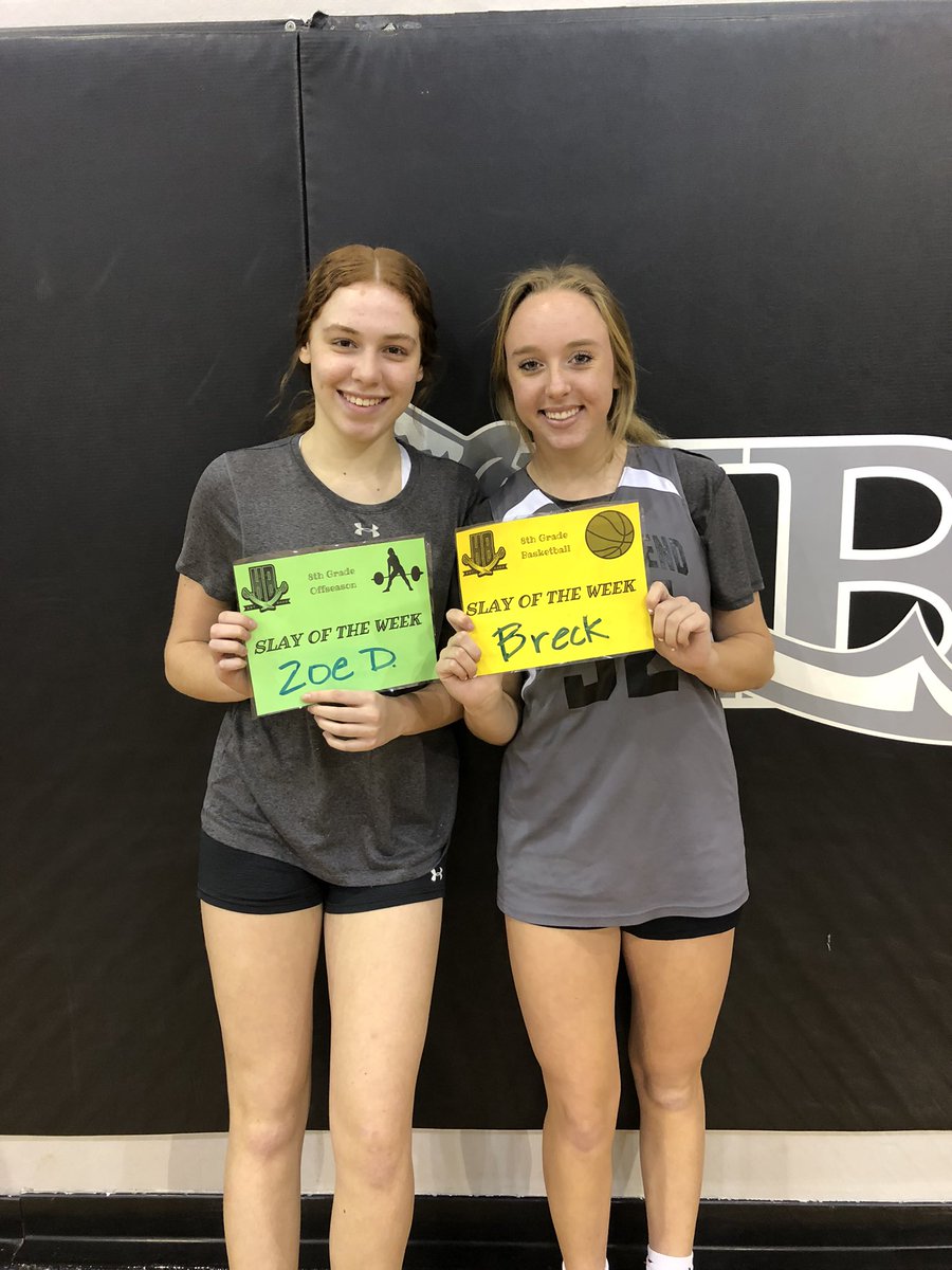 8th grade Slays of the Week! WAY TO WORK! 💪🏼💪🏼💪🏼 <a href="/HBMSAthletics/">Hudson Bend Buccaneers Athletics</a>