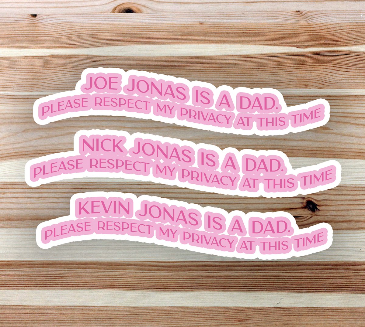 alicarreiro13's tweet photo. The Jonas Brothers are now The Jonas Daddies 😓

Go check out my new stickers on my etsy!
https://t.co/iJ4ebW4Ij5

#nickjonas #joejonas #kevinjonas #jonasborthers https://t.co/WM6yTWuamx