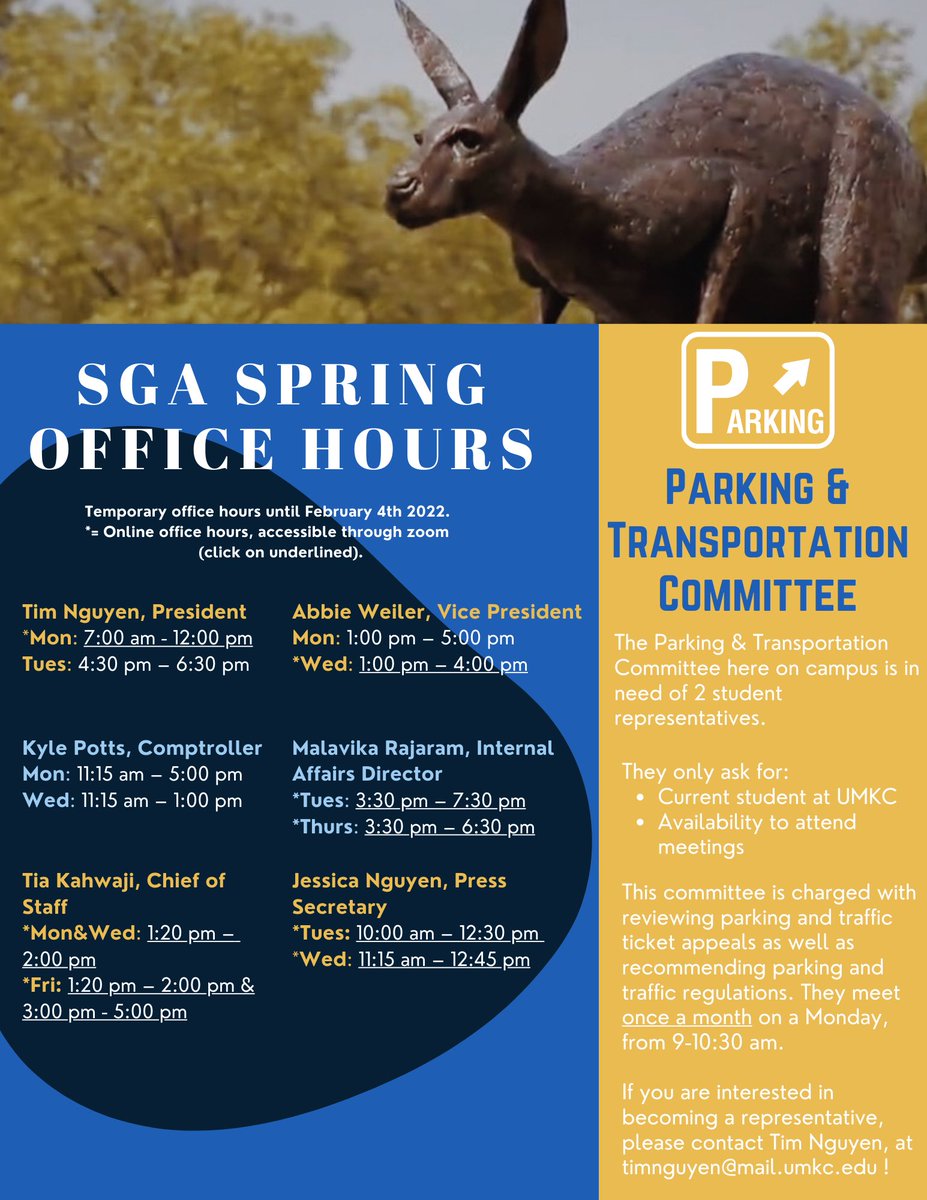 UMKCStudentGov's tweet photo. 2/2 https://t.co/hCulCu1Zpc