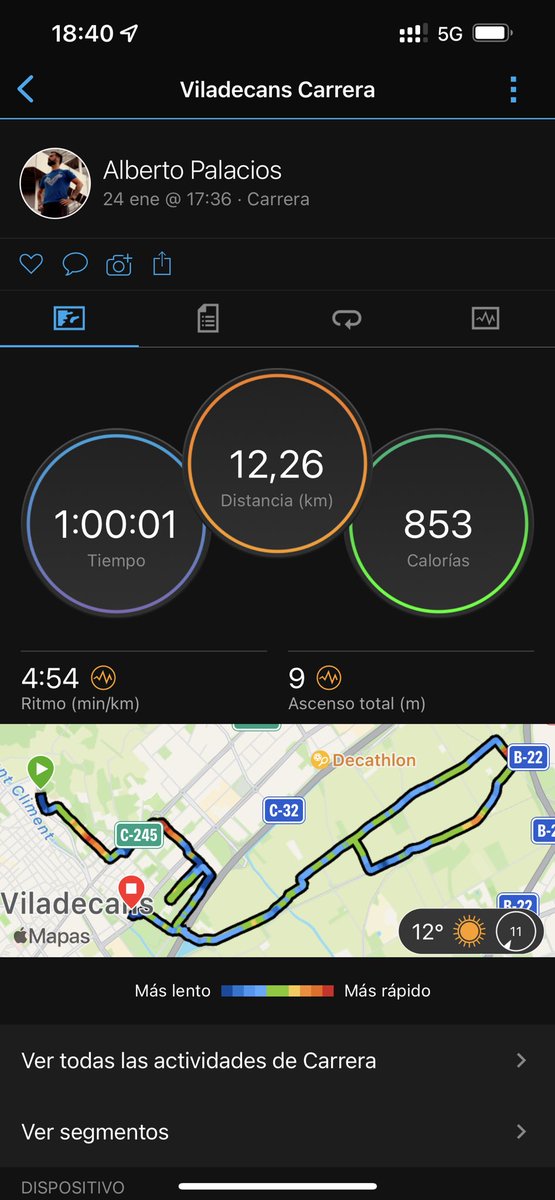 rec_run's tweet photo. Apuntad en vuestra libretilla que he vuelto a batir mi récord de la hora. #épicoperopoco #datosdemierda #postureorunner https://t.co/fKEiIGGRtz