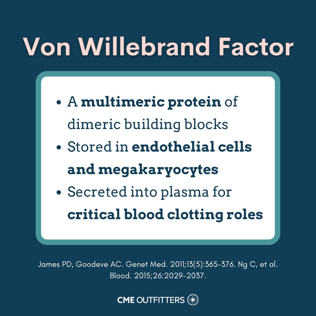 cmeoutfitters's tweet photo. What is the #VonWillebrandFactor?

Learn more @ TODAY'S Live #MedEd Webcast at 6:30p ET w/ Drs. @nashgreenie, Miguel Escobar, &amp; @JonRob08! Earn 🆓 credit @ https://t.co/deKDw0Ktuj

@DoctorYazanA @NTConnell @BevSchaeferMD @LaurenMerzMD @acweyand @bsamuelson_md @malecly @PKouides https://t.co/OXpSWgEGmT