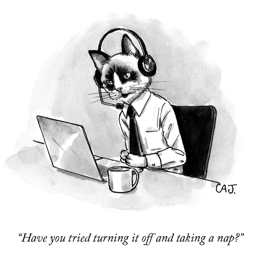SaaS_Ops's tweet photo. Just once, I'd love my IT person to suggest this. 
#SaaSOps #ITmeme #IThumor #Helpdesk https://t.co/HXaTMSBIFa