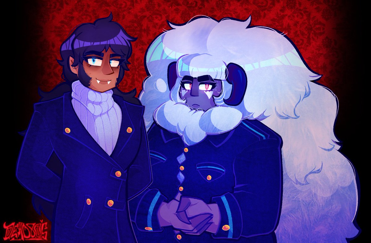 dead80s's tweet photo. ocs. they met on post-apocalyptic grindr https://t.co/kCPXq8HR8s