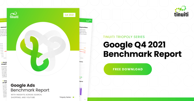 It's wild to see the jump in advertiser spend share for #YouTube viewers watching on TV screens compared to just a year earlier. <a href="/Tinuiti/">Tinuiti</a>'s Q4 2021 #GoogleAds Benchmark Report analyzes trends like this across #Google search and YouTube. Get your copy here: bit.ly/3qUG8Sv