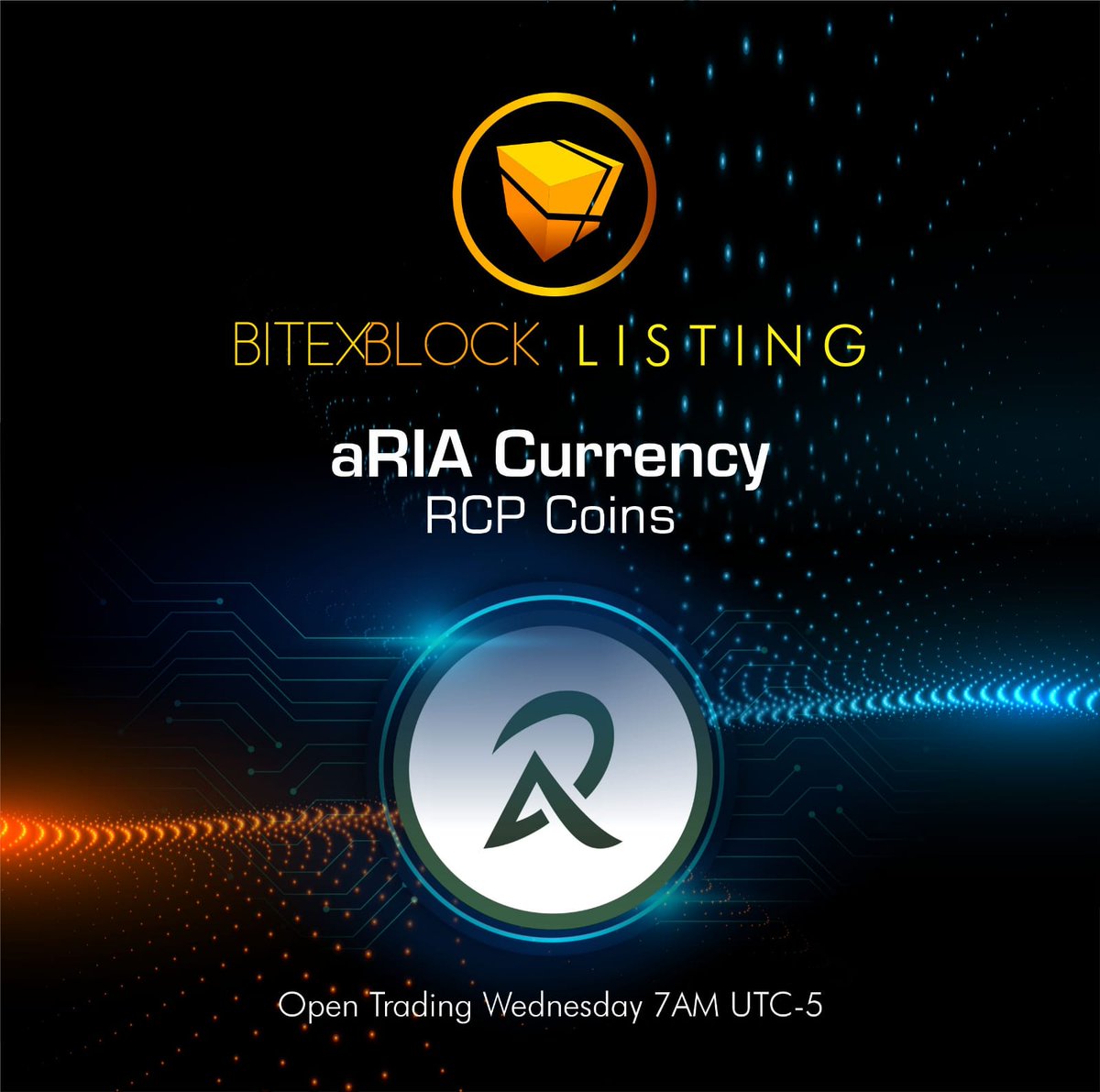 New Listing <a href="/aRIACurrency/">aRIA Currency Official</a> 
Open Pairs, Wenesday 7AM UTC +5 
Open Deposit Today 23PM UTC +5