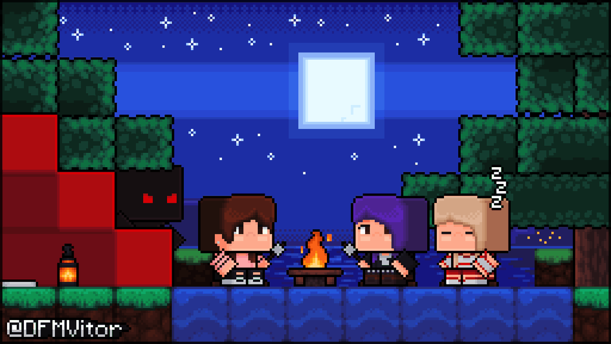 DFM Vitor on X: Parabéns, Geleia! #Minecraft #Pixelart #Comission   / X