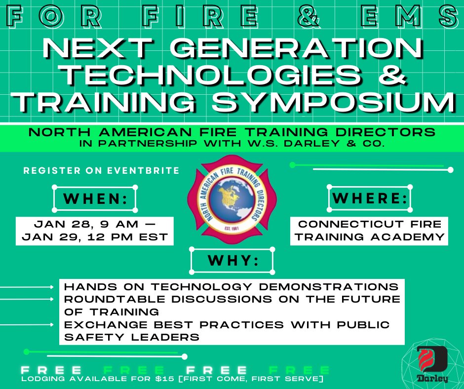 wsdarley's tweet photo. There's still time to register if you want to attend this FREE event with approximately 30 industry partners. Learn about all the newest technology in firefighter training! https://t.co/OfGR8RTmcB
@NAFTDA
#firetech #firetraining #naftd #FLAIM #RiVR #HazSim #FAAC https://t.co/FRFJM5gof2