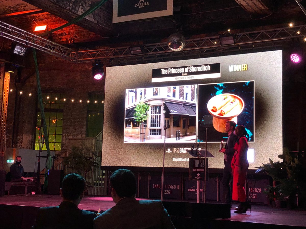 Phipps (@this_is_phipps) on Twitter photo London’s <a href="/PrincessofS/">PrincessofShoreditch</a> crowned Newcomer of the Year at <a href="/Top50Gastropubs/">Estrella Damm Top 50 Gastropubs</a> #top50 #gastropubs London’s <a href="/PrincessofS/">PrincessofShoreditch</a> crowned Newcomer of the Year at <a href="/Top50Gastropubs/">Estrella Damm Top 50 Gastropubs</a> #top50 #gastropubs