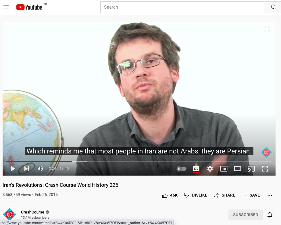serafcan's tweet photo. John Green'in İran İslam Devrimi'ni konu alan videosu 3,5 milyondan fazla izlenmiş. İçerikten bağımsız söylüyorum, konuya ilişkin herhangi bir akademik eser, böylesi geniş &amp; çeşitli bir kitleye ulaşamaz.

Akademik üretimin dil &amp; gayesi üzerine ciddi şekilde düşünmek gerekiyor. https://t.co/ITaX3Y0dIX