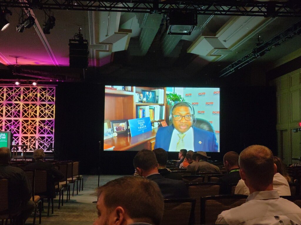 wilsonforla's tweet photo. I wish I could have joined you in person, but budget obligations in Louisiana kept me grounded.  Looking forward to the discussion of IIJA with @NAPATweets https://t.co/8AuSikciiU