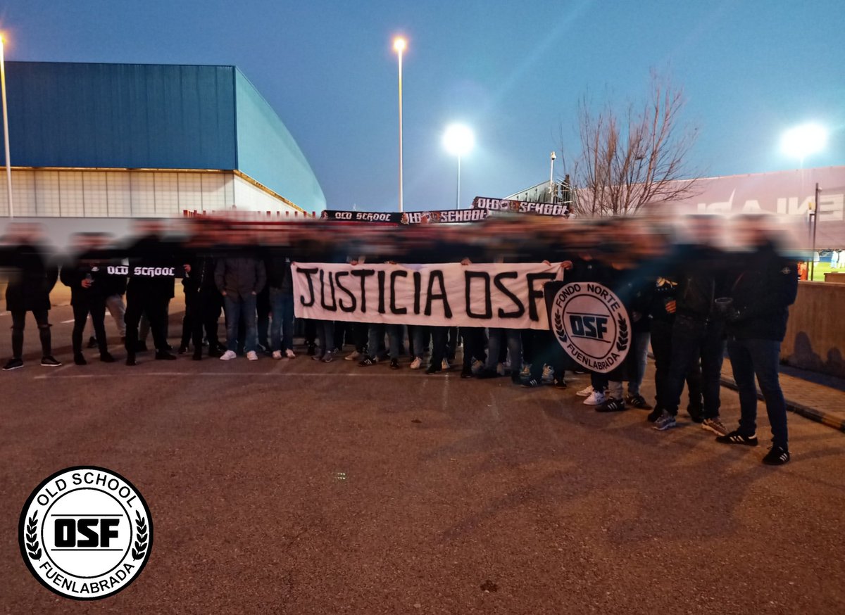 OldSchoolFuenla's tweet photo. Fuenlabrada - Las Palmas 
JUSTICIA OSF. https://t.co/r63ViqcnYp