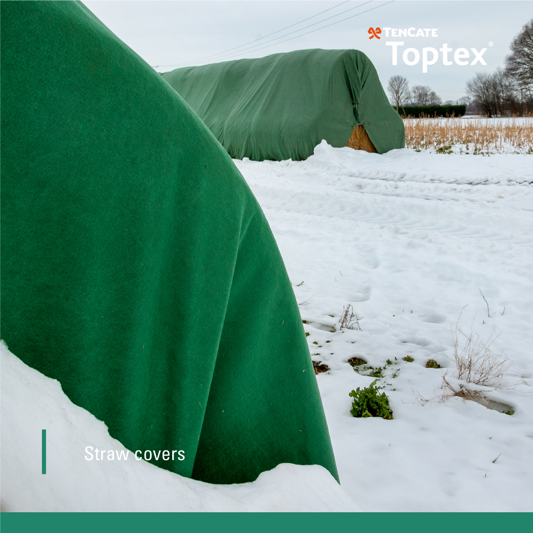 Straw and hay bale protection covers - TenCate Industrial Fabrics