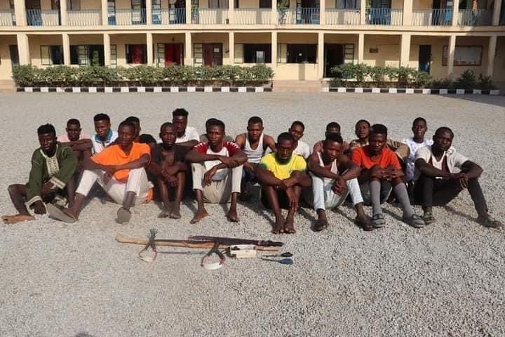 voiceofniger's tweet photo. PRESS RELEASE

THIRTY-TWO (32) SUSPECTS ARRESTED FOR YOUTH RESTIVENESS AND OTHER ACT OF CRIMINALITY IN MINNA METROPOLIS      

@mkmailng @MP_Muye @mxloaded_com_ @ComradeNas @NupeConnect @connect_bida @NSpeakout https://t.co/RclbOt3a0R