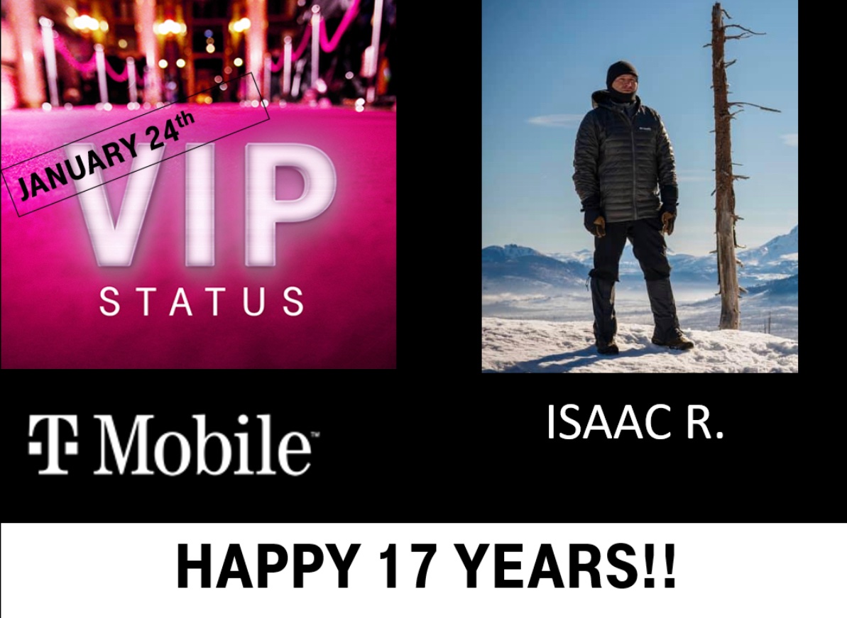 Happy 17th Magenta Workiversary, Isaac! Thanks for all you do! Awesome pic btw!
