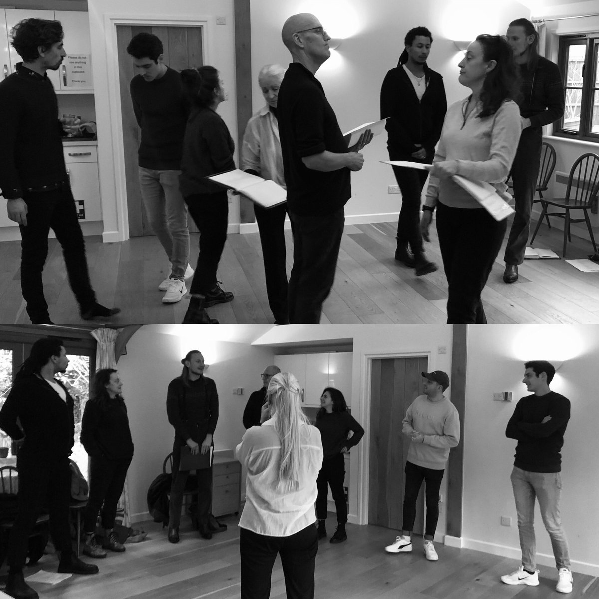 Vengeancetour's tweet photo. Rehearsals with the cast of Vengeance don’t miss them as they head to Esher Theatre in Surrey on the 11th &amp; 12th February Box office now open online https://t.co/y4Dcm1FfUu or by phone 01372469209 #vengeance #oscarwilde https://t.co/di5hzqDk5p