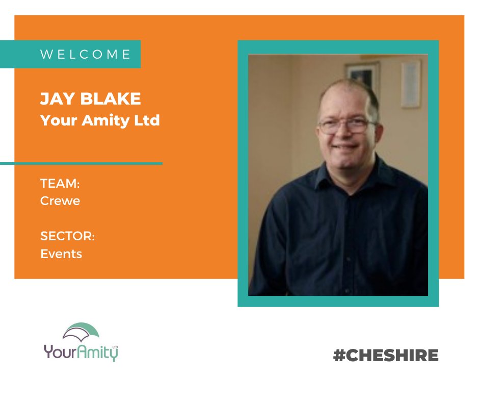 NetworkinUk's tweet photo. Please join us in welcoming Jay Blake from @YourAmityLtd who has joined #TeamCrewe in the Events seat.
Find out more about this formidable team https://t.co/4ZLAYgei39 #welcome #crewe #creweevents #networkIN #networking https://t.co/ECWEOUlxFH