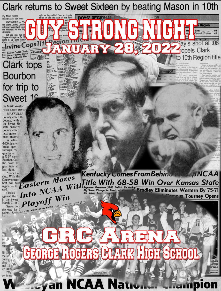 grc_hoops's tweet photo. Come out to GRC Arena this Friday night as former GRC boys basketball coach Guy Strong is celebrated in between the girls and boys basketball games vs. ❌ontgo❌ery County. @coachrdg @coachjoshcook @WinCity_BBall @GRCStudentMedia @WinchesterSunKy @GRCCards https://t.co/2JqqEz4N5f