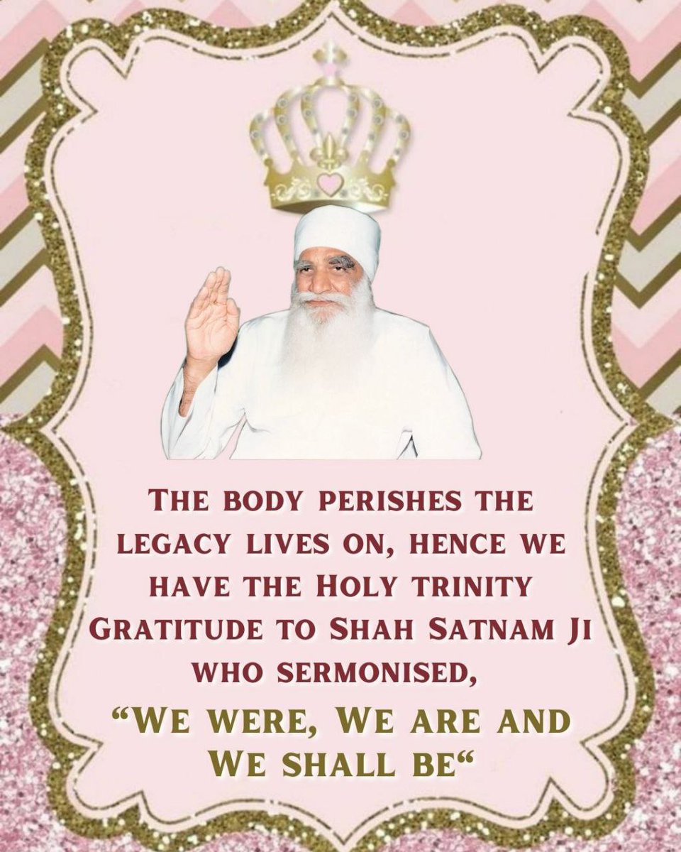 Spirited_Kajal's tweet photo. The countdown started for the birthday celebration of Shah Satnam Ji, who proved spiritual legacy is not transferred as per blood relation by choosing Saint Gurmeet Ram Rahim Singh Ji.

His sermons r unsaid &amp; unheard ever, "We were, we are &amp; we will be"
#HappyBirthdayShahSatnamJi https://t.co/N3256qjQgI