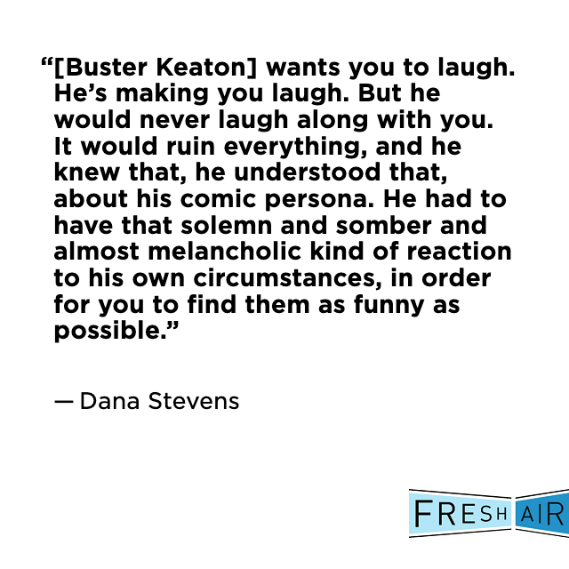 nprfreshair's tweet photo. We talked with @Slate film critic Dana Stevens @thehighsign about Buster Keaton's comedy and influence. Her book is 'Camera Man.' 

Hear the interview: https://t.co/A1Y896HTnw https://t.co/ucdDUkHvzK