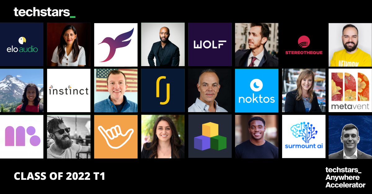 Announcing the <a href="/Techstars/">Techstars</a> Anywhere 2022 January Class 🦄🚀!

techstars.com/newsroom/techs…

We’re excited to announce the twelve (yes, twelve!) companies that will be joining us this week to kick off the program in San Diego! Learn more about each one below:

Meet them: 🧵👇🏻