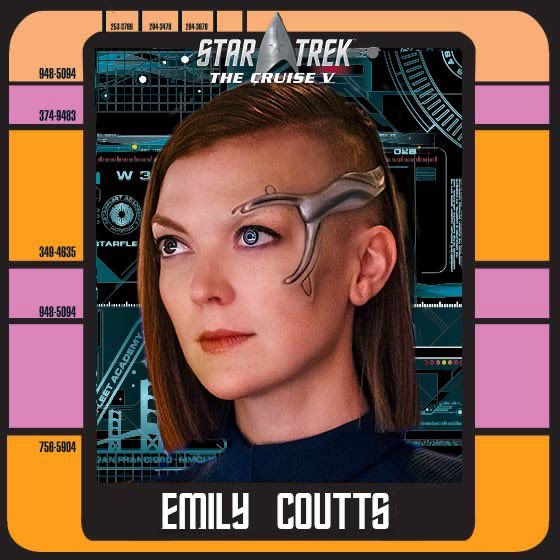 Emily Coutts (@couttsemily) on Twitter photo I’ve accepted a new mission! I’ll be joining several of my Discovery castmates on a different kind of ship February 26-March 5, 2022. Join me and sail the Caribbean on <a href="/startrekcruise/">Star Trek: The Cruise</a> V and celebrate all things Trek! bit.ly/3Kr8YSt I’ve accepted a new mission! I’ll be joining several of my Discovery castmates on a different kind of ship February 26-March 5, 2022. Join me and sail the Caribbean on <a href="/startrekcruise/">Star Trek: The Cruise</a> V and celebrate all things Trek! bit.ly/3Kr8YSt