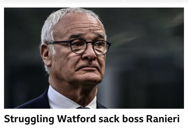 RanieriDog's tweet photo. Uh…it’s a sad day 😢 #NoDillyDing #NoDillyDong #WatfordFC https://t.co/M91DwJzBHl