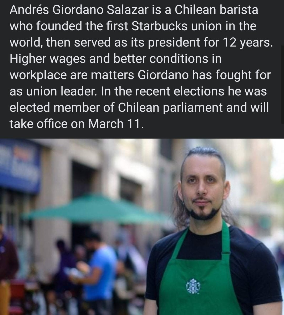 DieguitoHabbo's tweet image. Hay una ola de sindicalización de Starbucks en Estados Unidos, así que les conté a les gringues sobre @AndresGiordanoS. 
/cc @starbucksunion