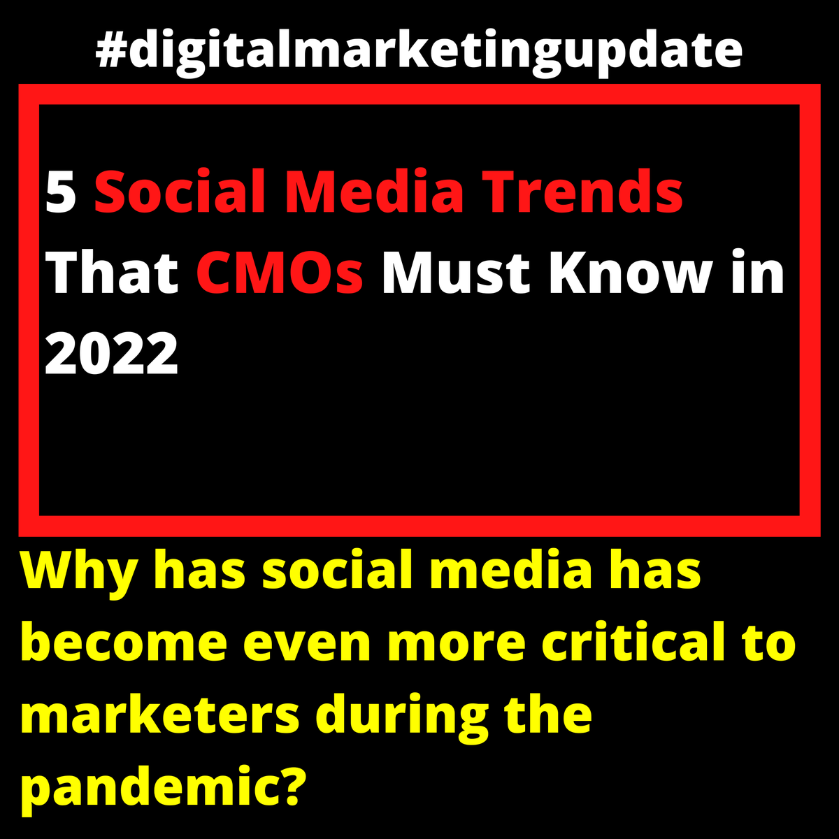 ADOHOLICS1's tweet photo. According to the latest CMO survey, social media has become even more critical to marketers during the pandemic...
Read more on:
https://t.co/9u8OVZe8CO

#adoholics #webdesign #graphicdesign #eventmanagement #digitalmarketing https://t.co/zXtTakxfGQ