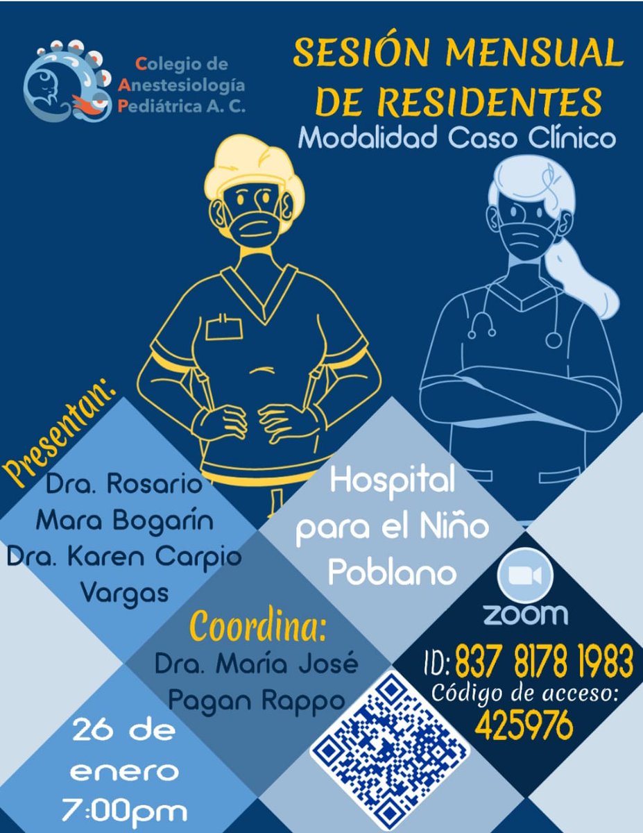 Los esperamos #HNP #colanestpedmx #residentanestped
<a href="/arahito75/">CHELIS BARRONSITO</a> <a href="/nunez_mtz/">Alexanestesio</a> <a href="/PedsAnesNet/">PedsAnesthesia.Net 😷</a>