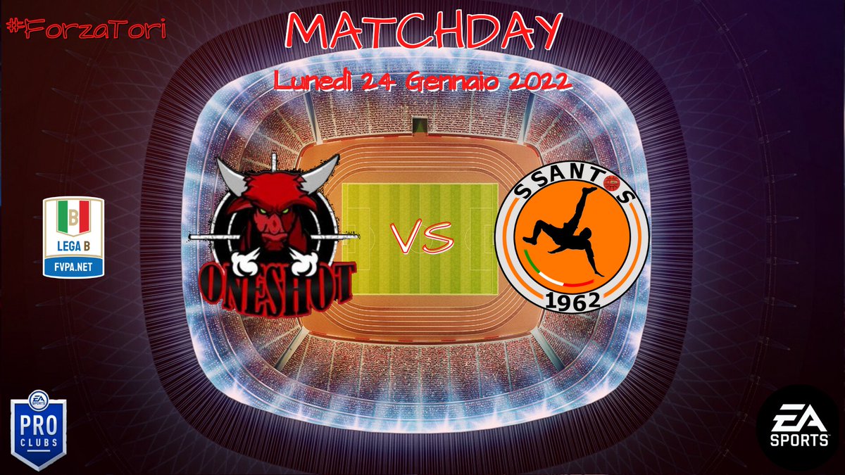 OneShot (@fconeshot) on Twitter photo โฝMATCH DAYโฝ
๐
24 Gennaio 2022๐
๐ฎ|<a href="/FVPA_net/">FVPA.net ๐ฎ๐น</a> Serie B
๐|#Supersantos1962
๐|22:25
#ForzaTori #oneshot 
@OffSideOfficiaI <a href="/RTProClubs/">RTProClubs</a> <a href="/RT_PROCLUB/">RT PRO_CLUB</a> <a href="/NewsProClub1/">News Pro Club</a> @ProClub_LS <a href="/NewsProclub/">News Proclub</a> <a href="/pctransfermarkt/">๐ฎ๐น PRO CLUBS TRANSFERMARKT๐</a> โฝMATCH DAYโฝ
๐
24 Gennaio 2022๐
๐ฎ|<a href="/FVPA_net/">FVPA.net ๐ฎ๐น</a> Serie B
๐|#Supersantos1962
๐|22:25
#ForzaTori #oneshot 
@OffSideOfficiaI <a href="/RTProClubs/">RTProClubs</a> <a href="/RT_PROCLUB/">RT PRO_CLUB</a> <a href="/NewsProClub1/">News Pro Club</a> @ProClub_LS <a href="/NewsProclub/">News Proclub</a> <a href="/pctransfermarkt/">๐ฎ๐น PRO CLUBS TRANSFERMARKT๐</a>