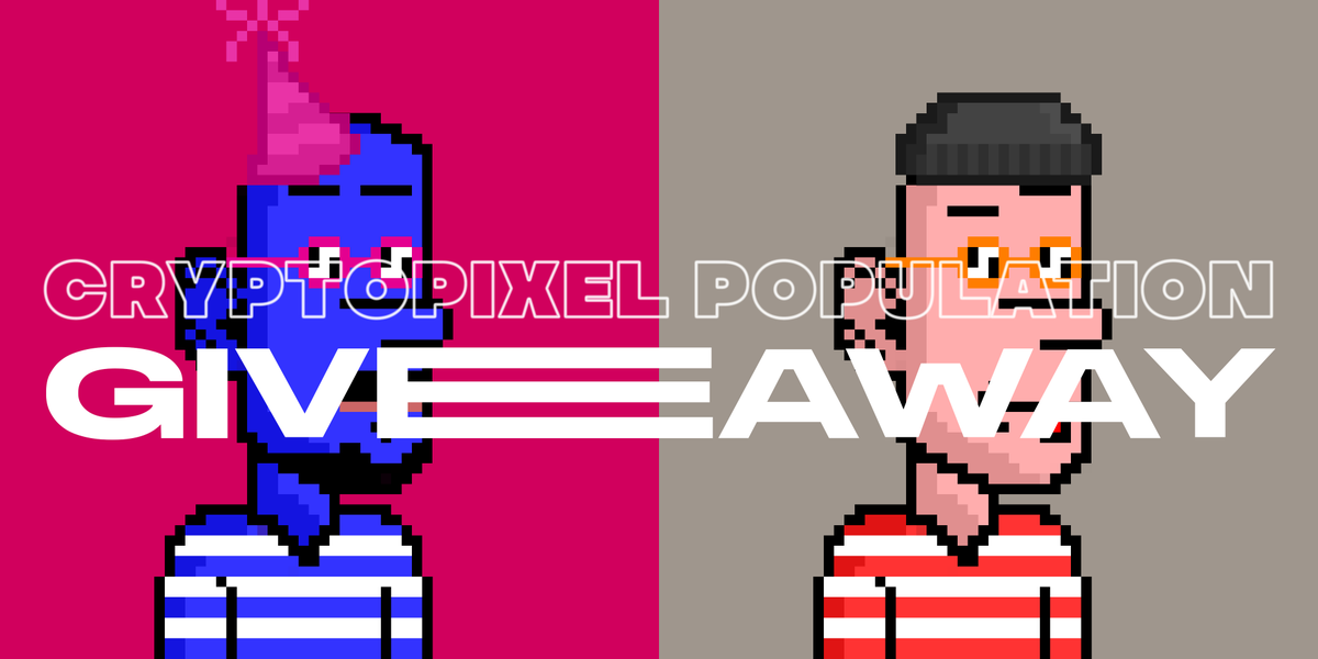 CryptoPixelPop's tweet photo. 🎉NFT GIVEAWAY!🎉
2 NFT Giveaway
To join you just need to:
✅Follow me @CryptoPixelPop @designer_tomas 
✅Like and Rt this Tweet
✅React with "🎉" on the Discord "🎁Giveaway channel" at https://t.co/iq891WTjFg
#NFT #NFTs #NFTcollector #NFTgiveaway #NFTdrop #NFTmint #NFTcollection https://t.co/SaWqzaPJKr