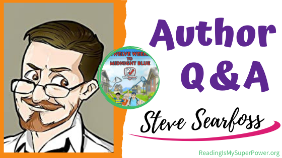 #giveaway "When I read the first draft to my 4 kids, they were horrified. Why were there only 2 siblings? Oops." Author Steve Searfoss <a href="/KidVentureBook/">KidVenture</a> chats about his #middlegrade novel TWELVE WEEKS TO MIDNIGHT BLUE! #justreadtours <a href="/justreadtours/">justreadtours</a> #mglit wp.me/p7effm-cYw