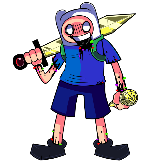 sonic_exe420 on Game Jolt: Pibby apocalypse Finn From fnf pibby