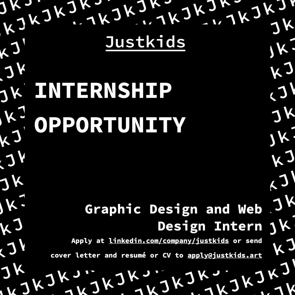 #InternshipAlert 🚨 We are looking for an enthusiastic Graphic Design and Web Design talent to join our team. Is it you? 👩‍💻🧑‍💻

Visit justkids.art/intern-with-ju… or check our job opening in linkedin.com/company/justki… to know more! 

#intern #internship #graphicdesign #webdesign