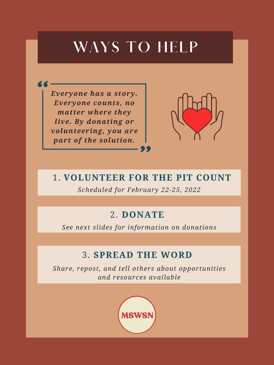mswsnfsu's tweet photo. Volunteering to take part in the Point in Time Count is just one way you can help the Big Bend Continuum of Care in their efforts to house our community members experiencing homelessness. Read to learn about other ways you can help. #mswsn #mswsnfsu #macroSW https://t.co/Rm5rbKVPJM