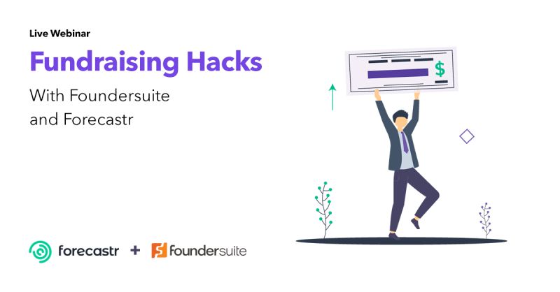 Join us TOMORROW Tues. the 25th at 1 pm PST for a webinar on "Fundraising Hacks + Building Your Financial Model" with Nathan Beckord of <a href="/Foundersuite/">Foundersuite</a> and Steve Plappert of <a href="/forecastr/">Forecastr</a>. See first comment 👇for the registration link.