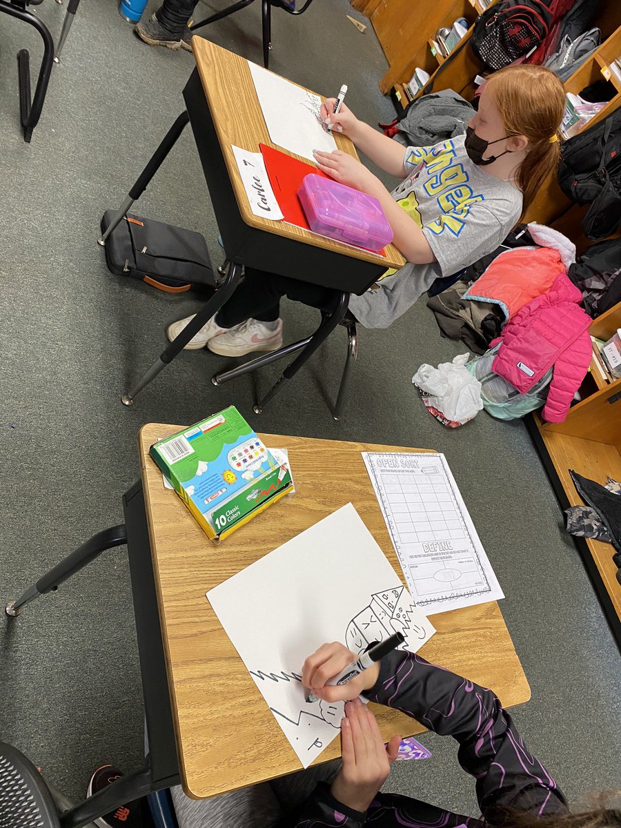 QueenLean44's tweet image. Students enjoyed Doodling today. #CrayolaCreativityWeek