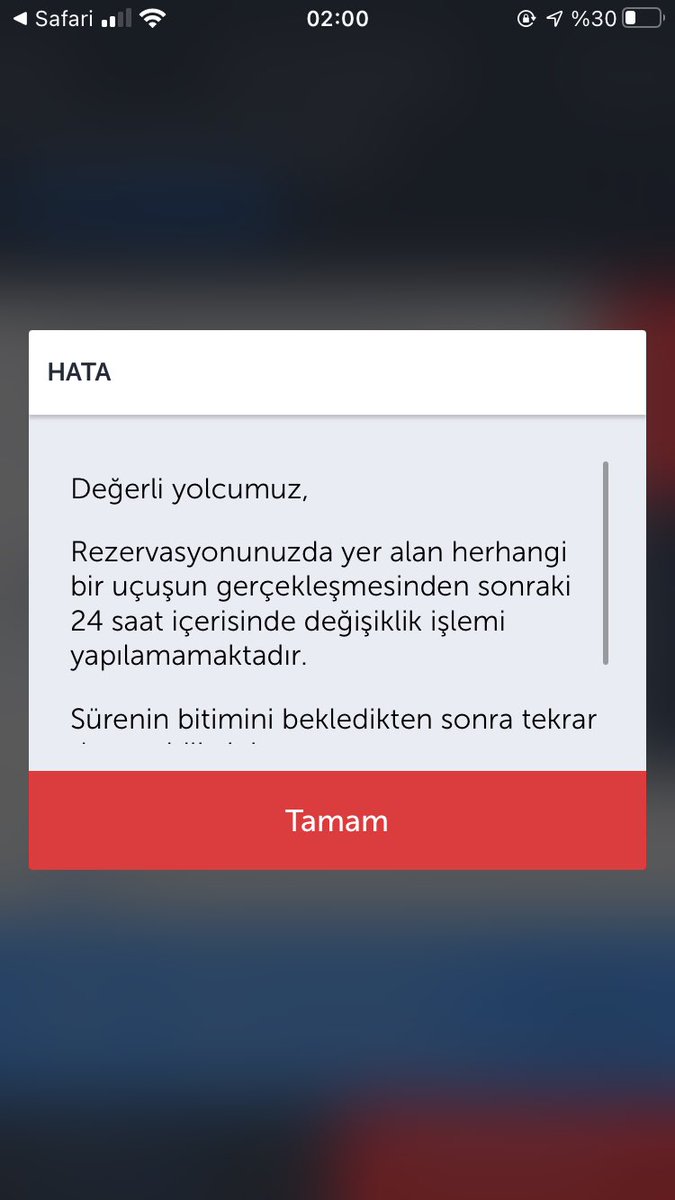 SakaryaElif's tweet photo. @TK_HelpDesk @TK_TR Merhaba biletimize iptal ve değişiklik hakkı tanındığı söyleniyor ancak değiştirmeye çalıştığımızda bu uyarıyı alıyoruz yardımcı olur musunuz? @TurkishAirlines @TK_TR @TK_HelpDesk https://t.co/if0PPaDB0V
