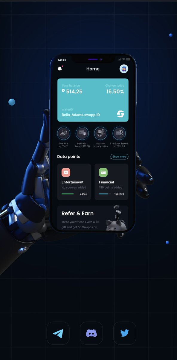 DeFiGIRL_'s tweet photo. 👀 I JUST found the BEST wallet 
in the 🌎 also the future of data protection. 

I am just learning about this project, and it is looking like the best new technology company in WEB3.

#SWAPPid @SwappFi #security https://t.co/k7WJ2sDqNO