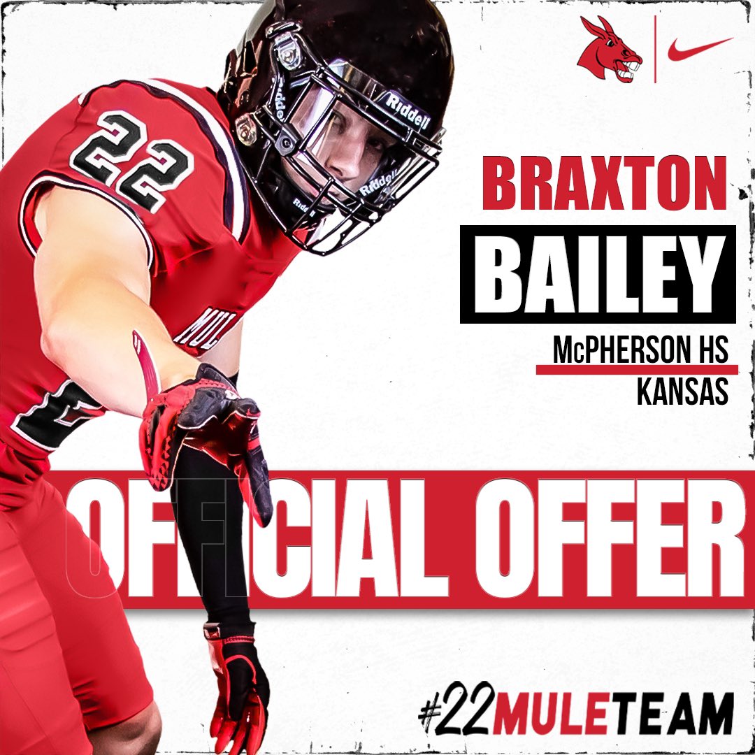 BraxtonBailey9's tweet photo. After an amazing official visit and talk with @CoachLueds I am blessed to receive and offer from the University of Central Missouri! @UCMMULES https://t.co/ZmFOlbpnfb