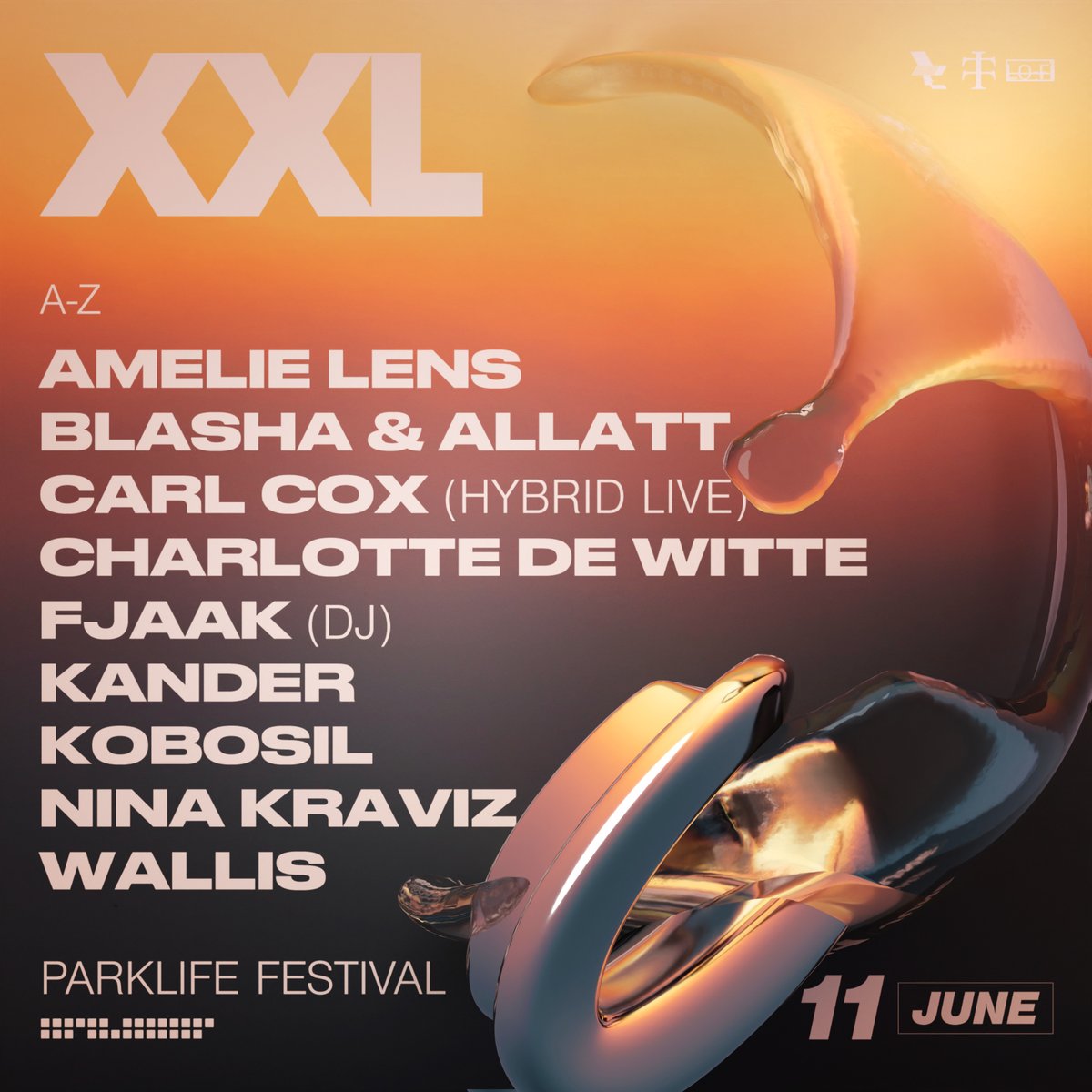 teletechmcr's tweet photo. XXL x PARKLIFE 

A jaw dropping lineup of the biggest, most exciting and iconic techno DJs the world has to offer. Carl Cox will be performing his Hybrid Live set which showcases his love for the harder side of techno. A truly unmissable lineup. Do not miss out. https://t.co/bjBYEuHcX9