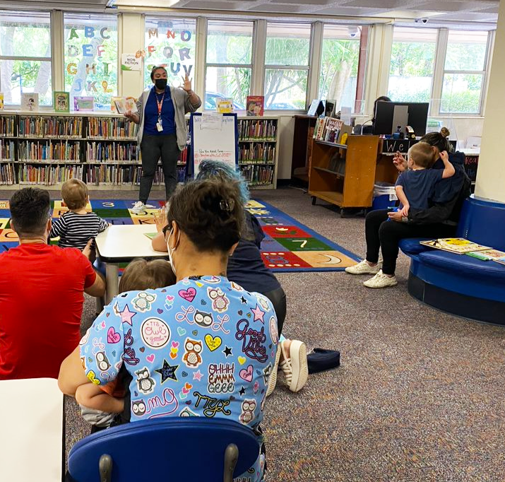 MDPLS's tweet photo. Storytime is back at Coconut Grove Branch Library! The kids loved the stories and bubbles during last week’s Bilingual Storytime. Join us Tuesdays at 5 pm for amazing stories, rhymes and songs and Fridays at 11:30 am for Bilingual Storytime. Register at https://t.co/JuKmQOwx8N. https://t.co/dvlhrZGwsq