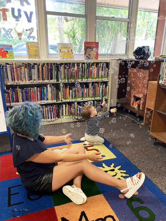 MDPLS's tweet photo. Storytime is back at Coconut Grove Branch Library! The kids loved the stories and bubbles during last week’s Bilingual Storytime. Join us Tuesdays at 5 pm for amazing stories, rhymes and songs and Fridays at 11:30 am for Bilingual Storytime. Register at https://t.co/JuKmQOwx8N. https://t.co/dvlhrZGwsq
