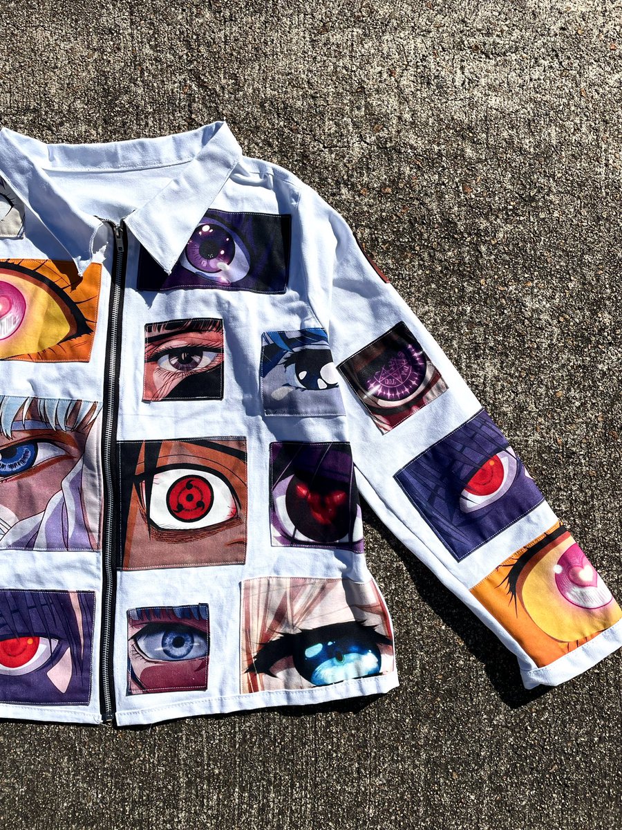 utterdemise's tweet image. New zip up jackets available now all made by me ✨